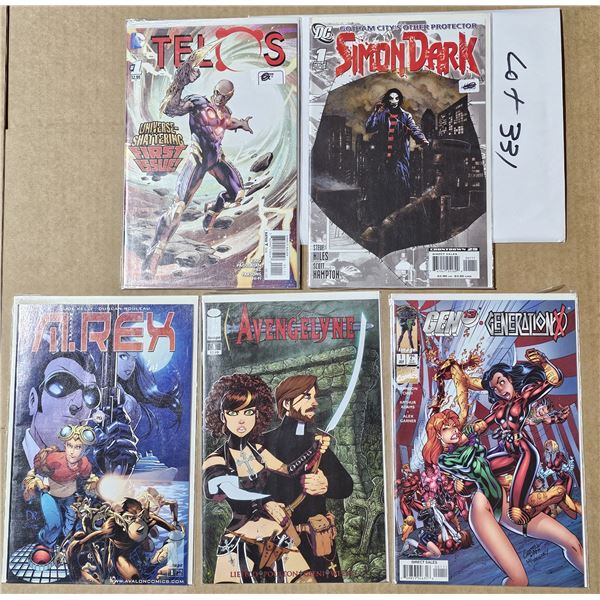 FIVE #1 Comics all NM or mint in Bags and backboards