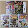 Image 1 : Five DC Comics in bags with backboards