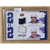 Image 1 : 2008/09 Upper Deck MVP 2 on 2 Jersey hockey card Drury, Shanahan & Comrie, Tambellini