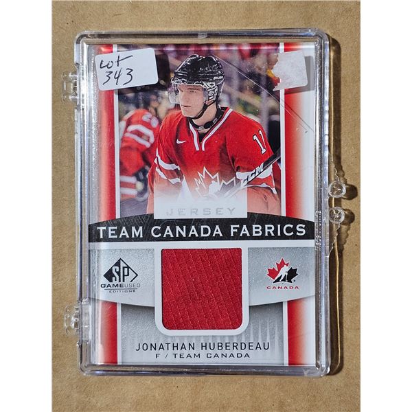 2013/14 Upper Deck SP game used jersey Jonathan Huberdeau #TC-JH