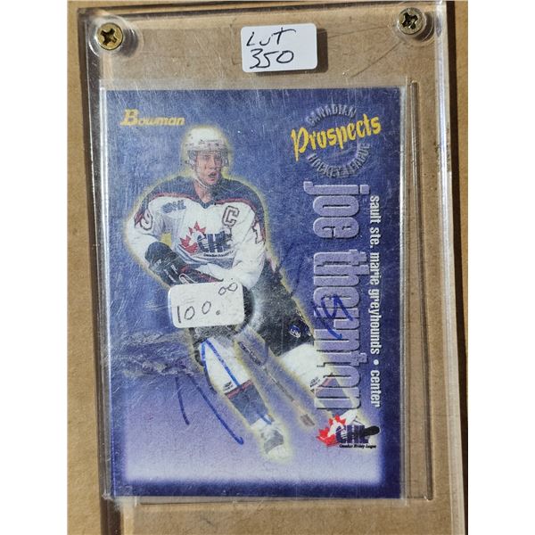 1997/98 Bowman CHL Joe Thornton Rookie Card #125