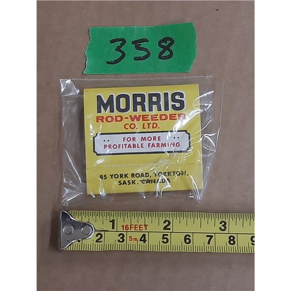 Morris rod-weeder 80-18 seed rite match book