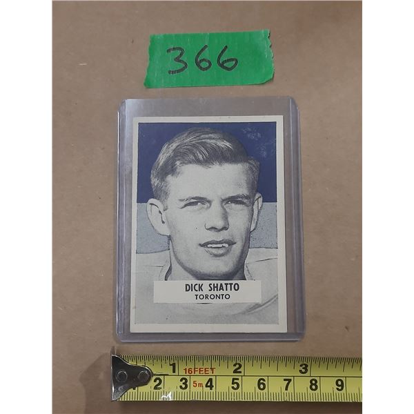 1959 Wheaties football card #39 Dick Shatto Toronto Argonauts(rare) card
