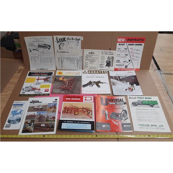 10 various brochures/pamphlets
