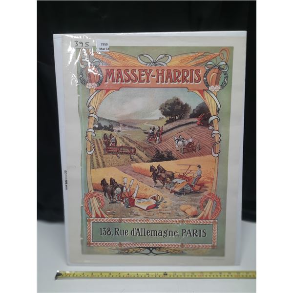 19x25 the Massey Harris binder poster mounted