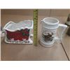 Image 5 : Lot of 4 wild lite mugs, 1 with tag, 1 stamped 1964 , 1 with wade and misc. items