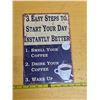 Image 1 : 3 step sign