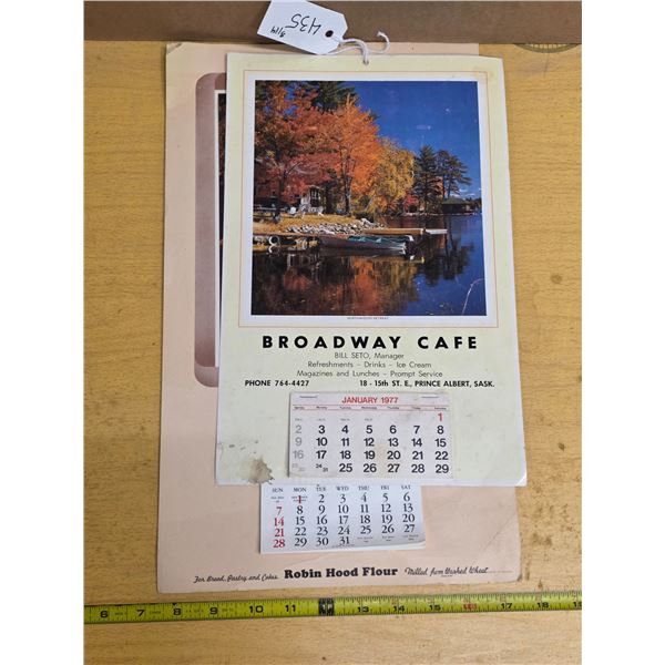 Calendars 1977 and 1962
