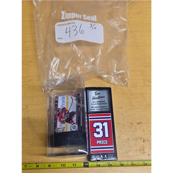 Tim Hortons 31 price and Hall hockey card