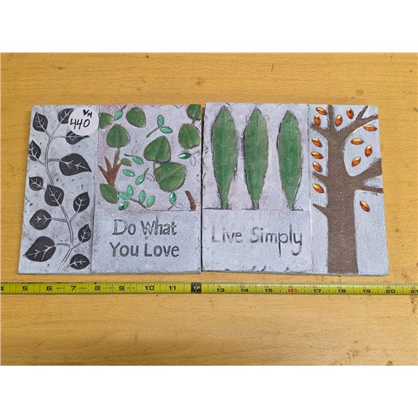 Inspirational Garden Stones- 7.5" by 8"