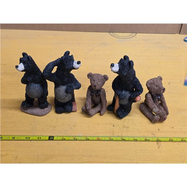 Bears statues, 6"H