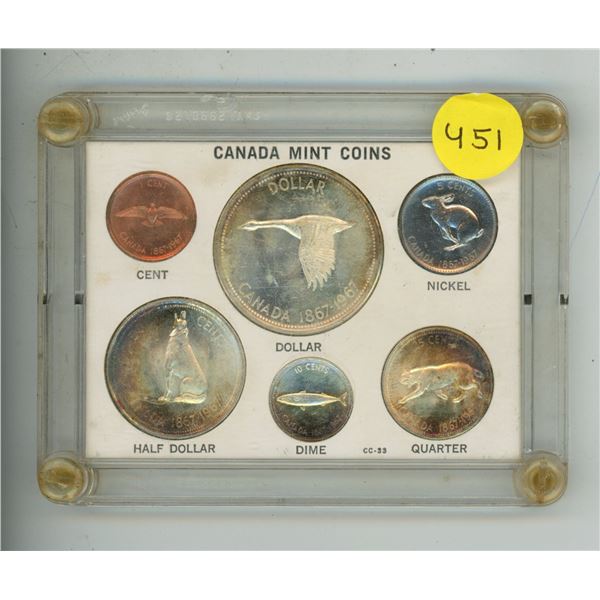 1967 Canada Silver Mint Coins.