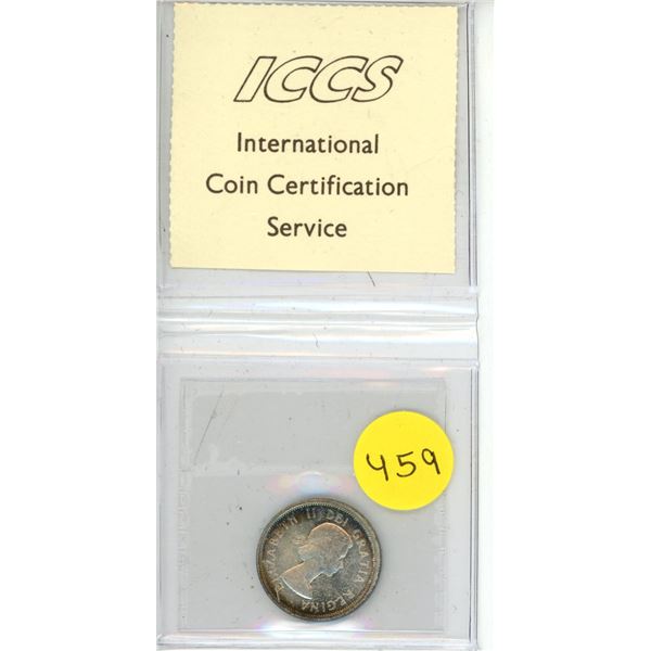 1962 Canada 25 Cent - MS 64 - XQL 662 - ICCS.