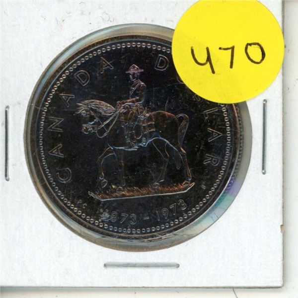 1973 Canada R.C.M.P Silver One Dollar.