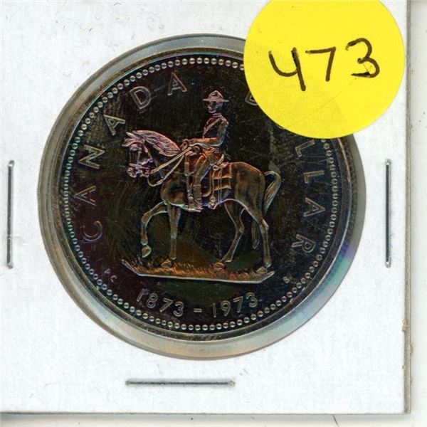 1973 Canada R.C.M.P Silver One Dollar.