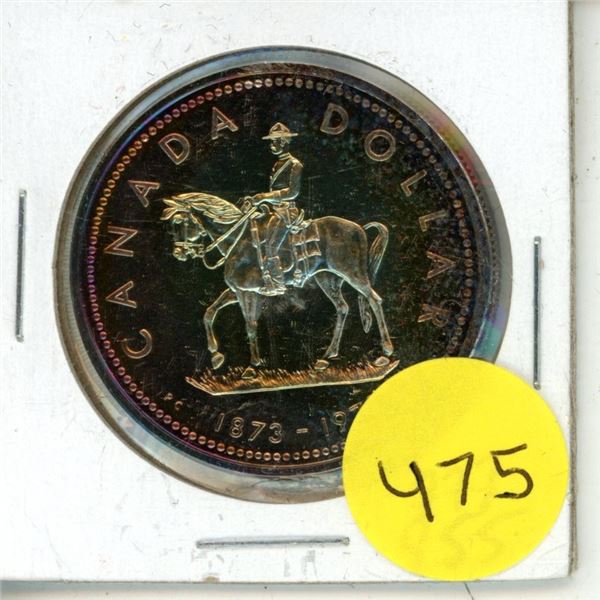 1973 Canada R.C.M.P Silver One Dollar.