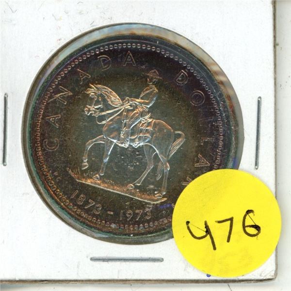 1973 Canada R.C.M.P Silver One Dollar.