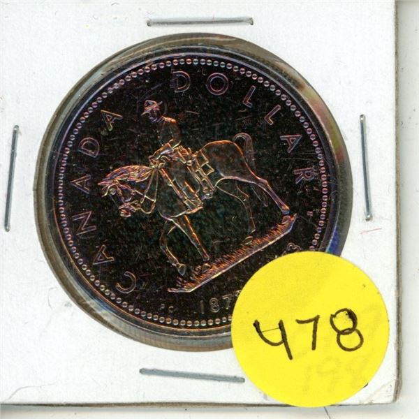 1973 Canada R.C.M.P Silver One Dollar.