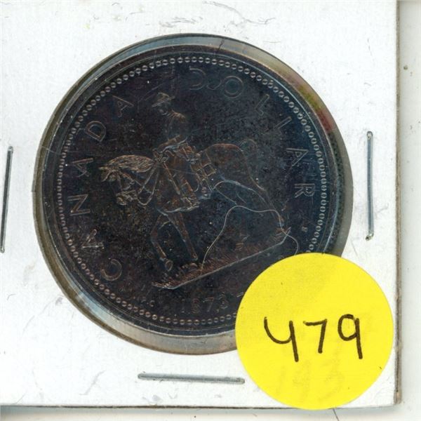 1973 Canada R.C.M.P Silver One Dollar.