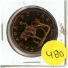 Image 1 : 1973 Canada R.C.M.P Silver One Dollar.