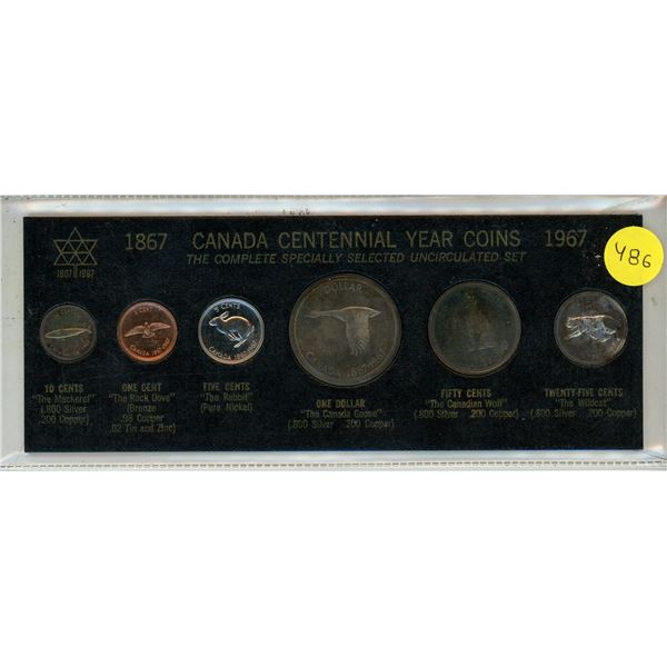 1967 Canada Silver Uncirculated Coin Set.