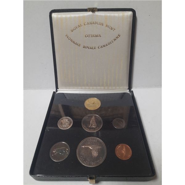 1967 Canada Silver Uncirculated Coin Set. (It also includes 2013 Canada One Dollar)