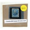 Image 1 : Canada Bill Stamp 50 Cents Used.