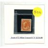 Image 1 : Scott #72 Mint Unused CV $250.00.