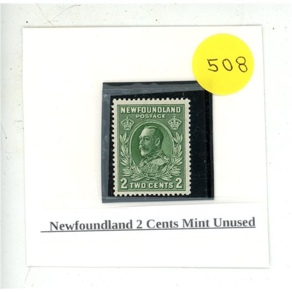 Newfoundland 2 Cents Mint Unused.