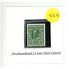 Image 1 : Newfoundland 2 Cents Mint Unused.