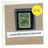 Image 1 : Canada Bill Stamp 9 Cents Used.