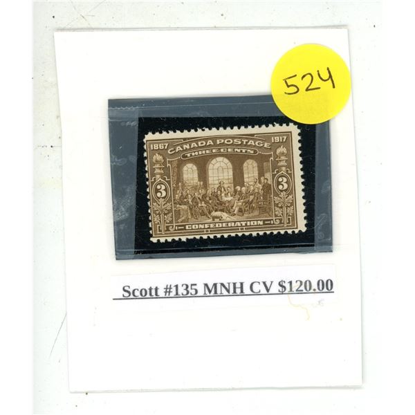 Scott #135 MNH CV $120.00.