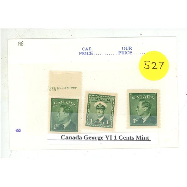 Canada George VI 1 Cents Mint.