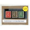 Image 1 : Canada George V 1, 2, 3 Cents Mint Unused.