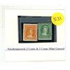 Image 1 : New Brunswick 2 Cents & 5 Cents Mint Unused.