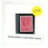 Image 1 : Newfoundland 2 Cents Mint Unused.
