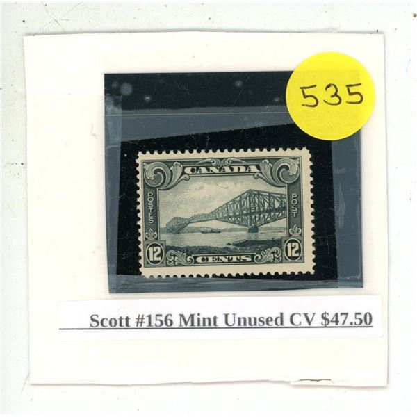 Scott #156 Mint Unused CV $47.50.