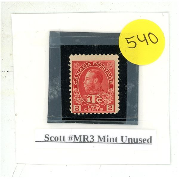 Scott #MR3 Mint Unused.