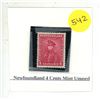 Image 1 : Newfoundland 4 Cents Mint Unused.