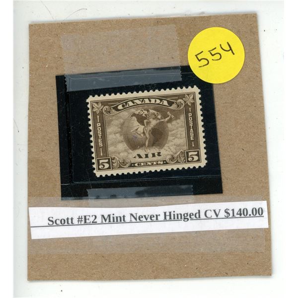 Scott #E2 Mint Never Hinged CV $140.00.