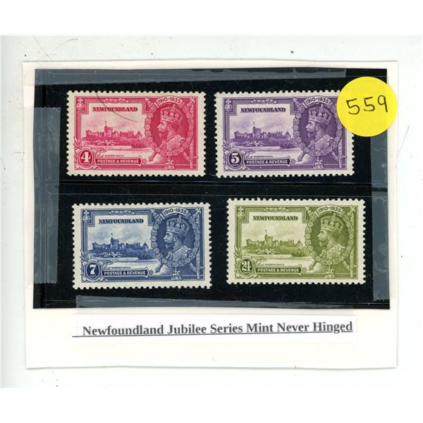 Newfoundland Jubilee Series Mint Never Hinged.