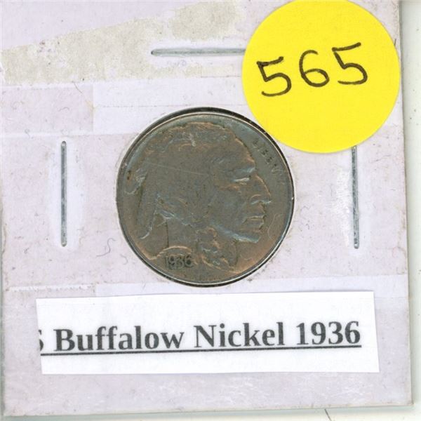 US Buffalow Nickel 1936.