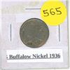 Image 1 : US Buffalow Nickel 1936.
