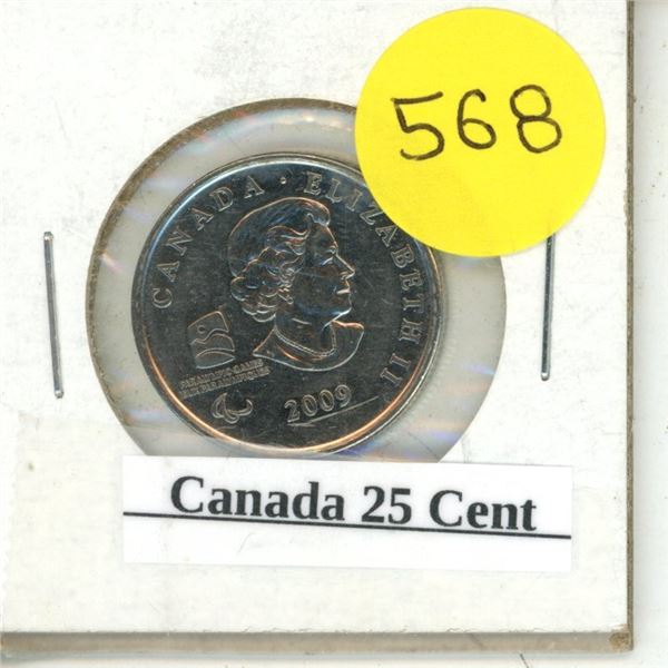2009 Canada 25 Cents.