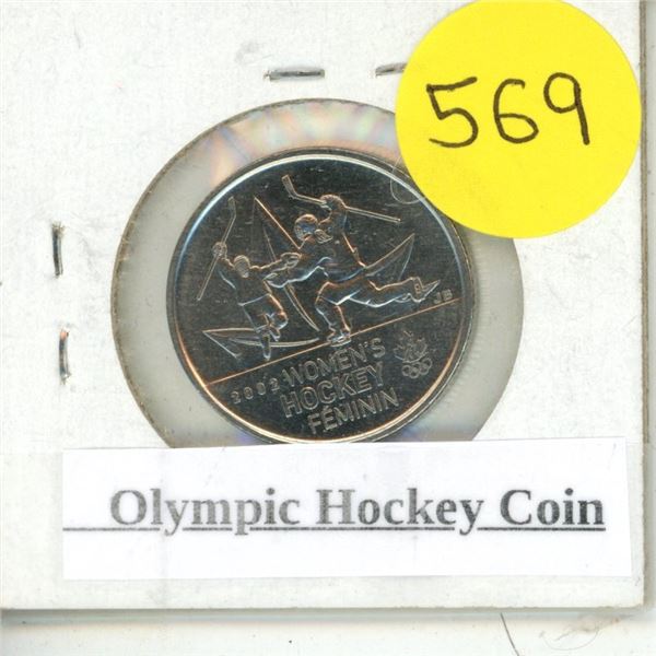 Olympic Hockey Coin.