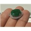 Image 1 : 5.7 ct Certified Silver Emerald gemstone Pendant ($16,985 Appraisal)