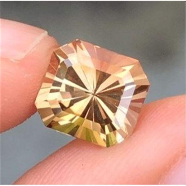 3.96 ct Certified Imperial Topaz gemstone Untreated ($4,800 Appraisal)