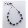 Image 2 : 10.8 ct Certified Silver Tanzanite gemstone Bracelet ($5,918 Appraisal)