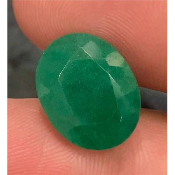 7.14 ct Certified Colombian Emerald gemstone ($14,280 Appraisal)