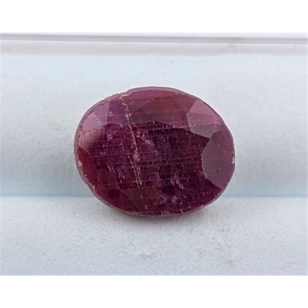 6.35 ct Certified Mozambique Ruby gemstone Untreated ($7,620 Appraisal)